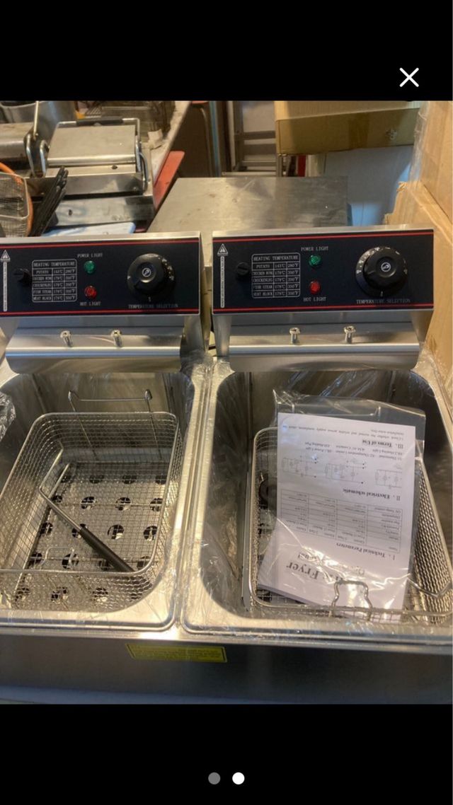 Freidora doble nueva