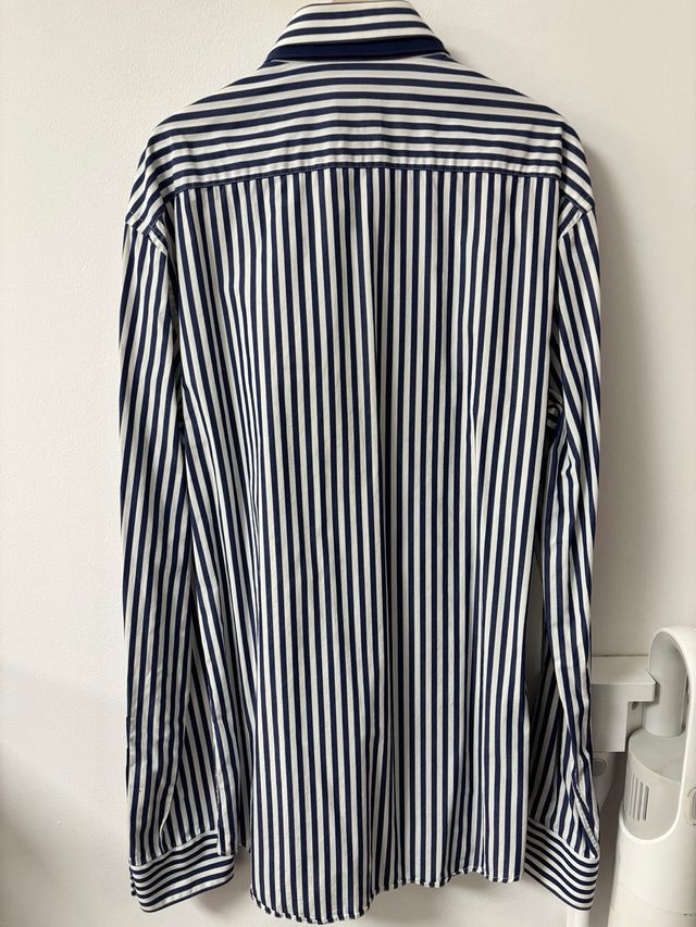 Camisa Rayas Azul y Blanca Zara