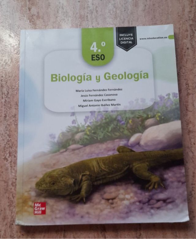 Libro Biología y Geología 4.º ESO