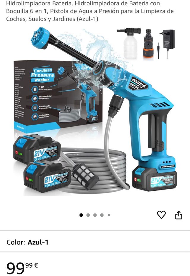 Idropulitrice a batteria JEMORA 21V