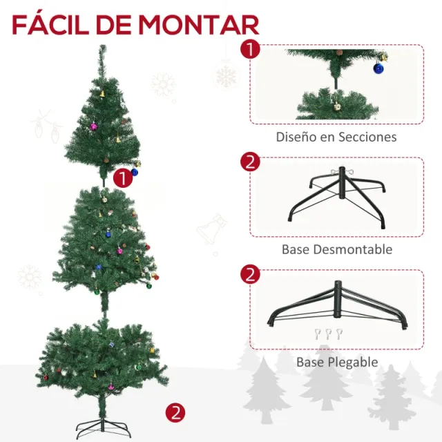 Árbol Navidad con adornos