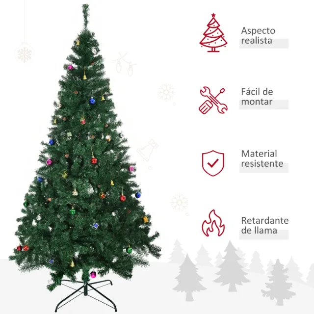 Árbol Navidad con adornos