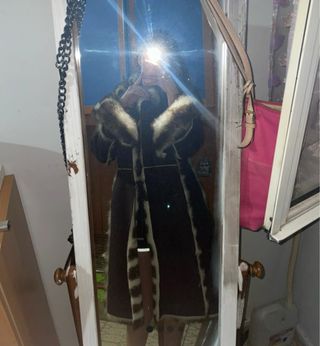 Elegante cappotto invernale marrone