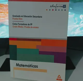 LIBRO MAD INGLÉS + MATEMÁTICAS, prueba FP y ESO