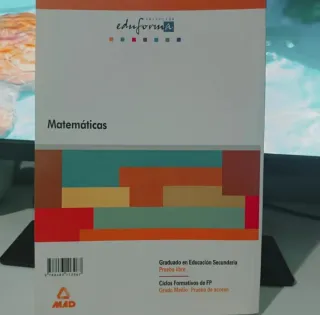 LIBRO MAD INGLÉS + MATEMÁTICAS, prueba FP y ESO