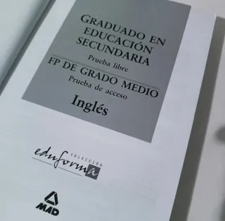 LIBRO MAD INGLÉS + MATEMÁTICAS, prueba FP y ESO