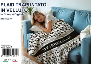 Plaid Trapuntato Velluto 130x170