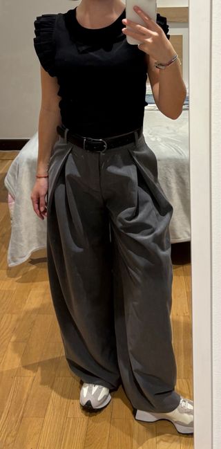 Top Zara con volantes sin estrenar