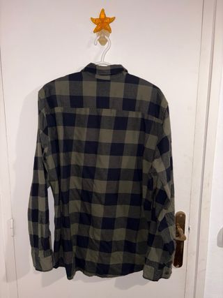 Camisa Jack & Jones cuadros verde/negro Talla XL