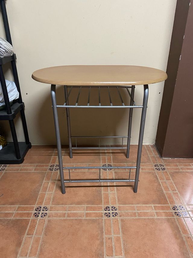 Mesa de cocina madera y metal