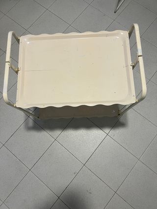 Carrito auxiliar vintage plegable metal