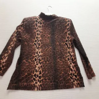 Maglietta curvy leopardata Mélange – taglia XXL