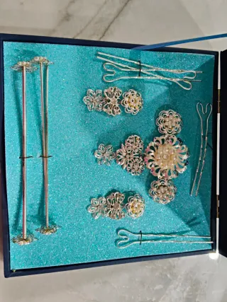 Aderezos Fallera Plata Adulta