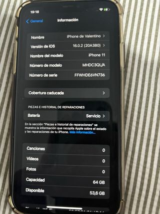 iPhone 11 bianco 64 GB