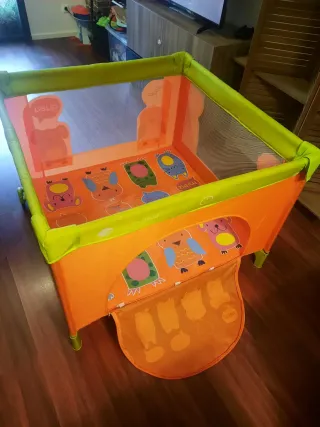 Parque infantil plegable naranja