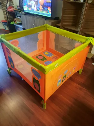 Parque infantil plegable naranja