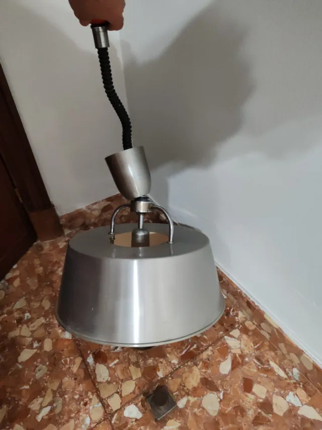 Lámpara colgante techo metal y plástico