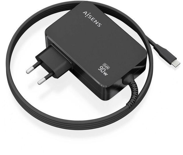 ASCH-1PD90WL034-BK Aisens Cargador GaN 90W PD3.0 1