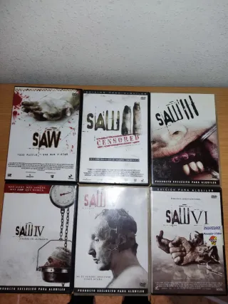 Pack 6 Películas Saw DVD (Español)