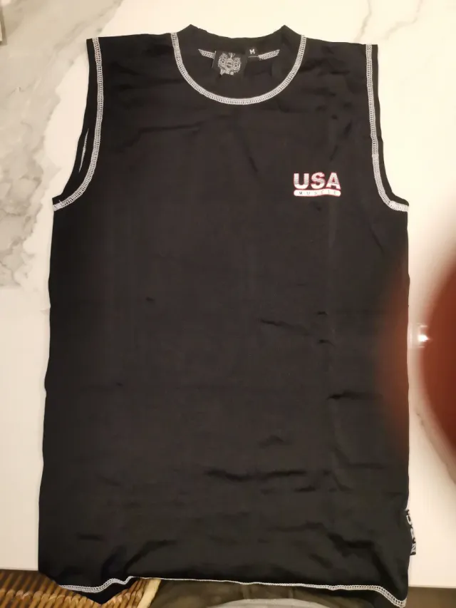 Camiseta sin mangas USA Muscle Talla M.