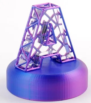 Trofeo Letra A Estructura Metálica