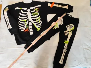 Halloween Chándal esqueleto niño T. 7-8 años