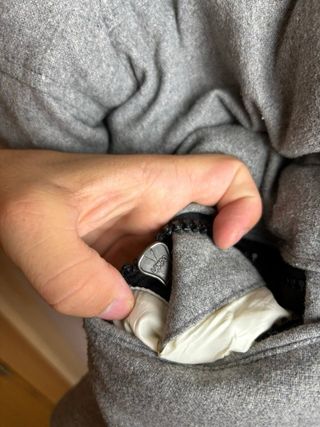 Chaqueta Moncler Gris Plumas