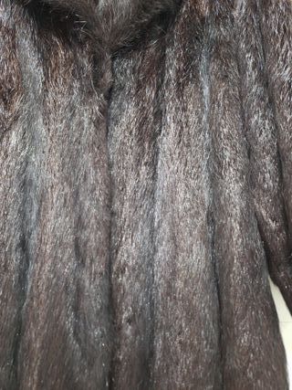 Abrigo largo tipo visón