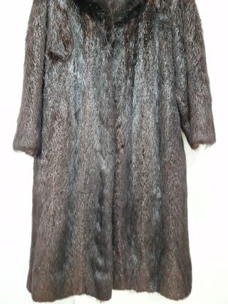 Abrigo largo tipo visón