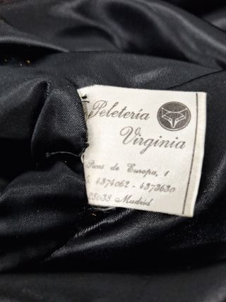 Abrigo largo tipo visón