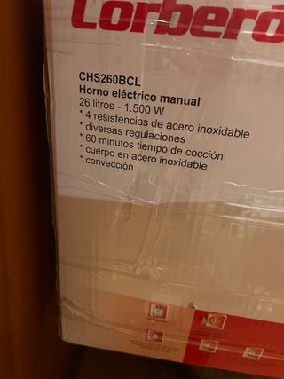 Mini horno eléctrico Corberó 25L