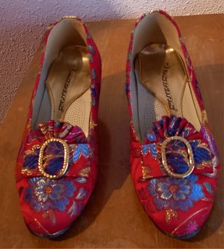 Traje de Fallera y corpiño manga Larga