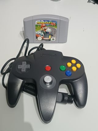Mando y Juego Mario Kart 64 Nintendo 64.