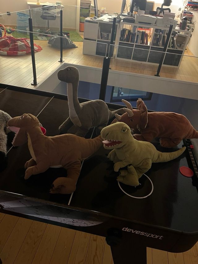 Lote 4 Peluches Dinosaurios Ikea