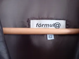 Traje piel mujer marron Chaqueta t42,pantalón t40