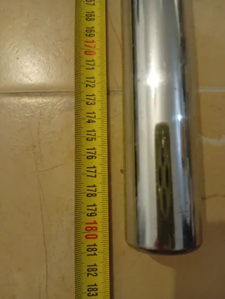 Barra de gimnasio olímpica cromada