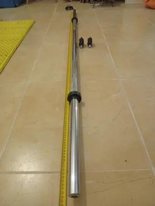 Barra de gimnasio olímpica cromada