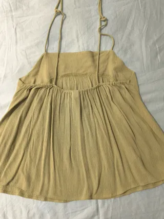 Camiseta tirantes verde conchas