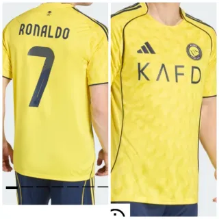 Camiseta de fútbol amarilla