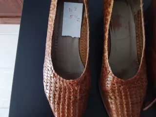 Zapatos de vestir mujer, vintage piel