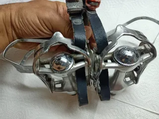 Pedales bicicleta carretera clásica Zeus LEER