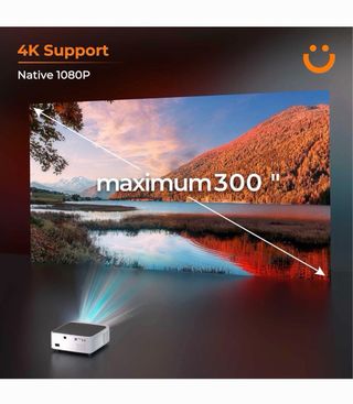 Proyector YABER WiFi Bluetooth 1080P