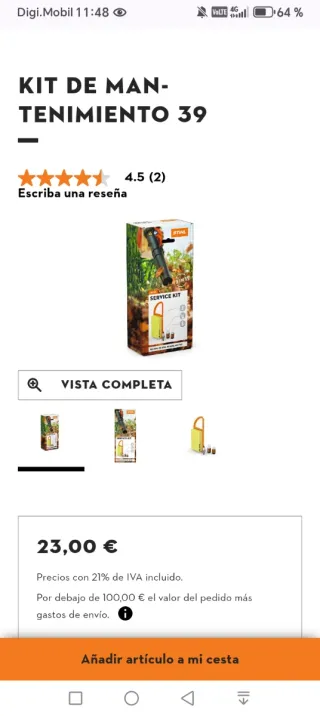 Kit Mantenimiento Stihl BR 800