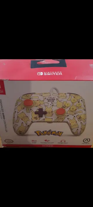Mando Nintendo Switch Pikachu Eléctrico