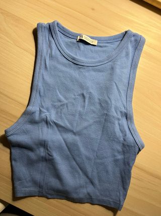 Top Zara Azul Talla M