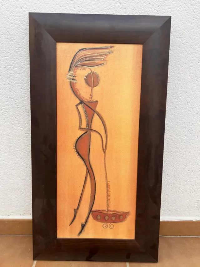 Cuadro abstracto figura humana