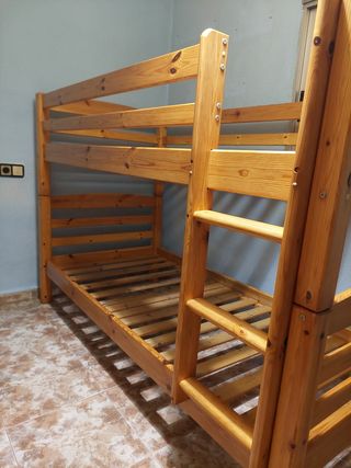 Cama litera madera maciza buen estado