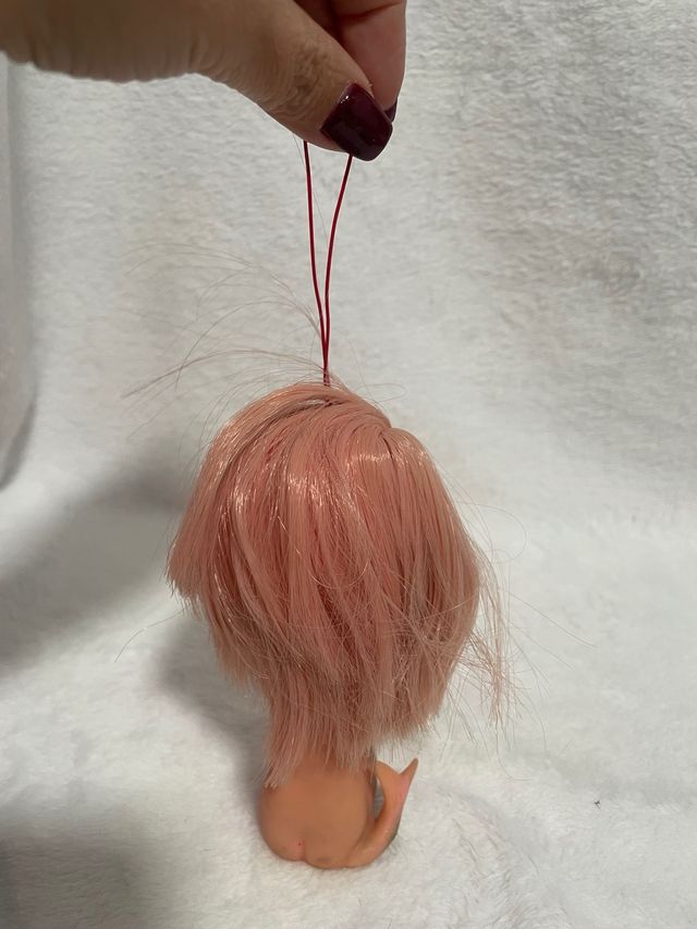 Muñeco de goma sirena rosa