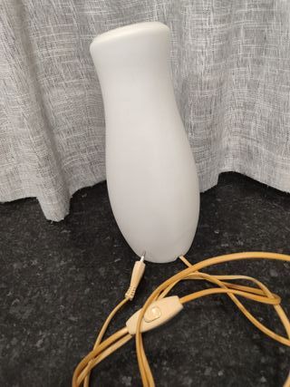 Lámpara de cristal blanca