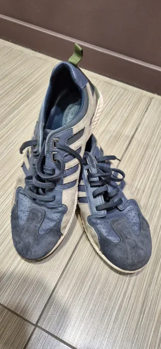 Zapatillas Geox Gris y Azul